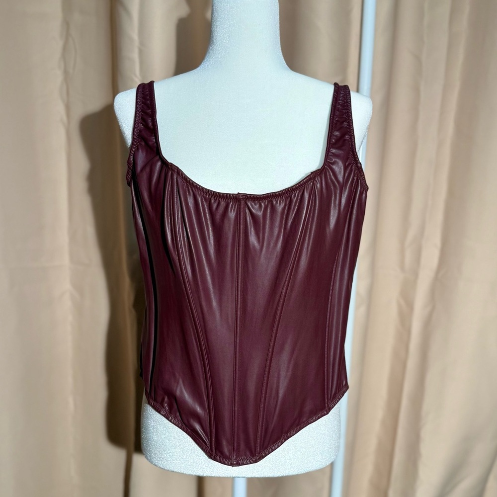 Victoria's Secret Burgundy Corset Top - NWT - Picture 2 of 12